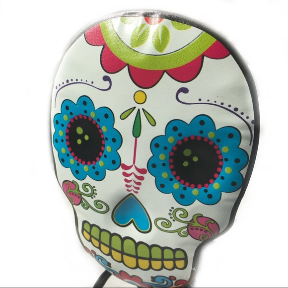 Sugar Skull Day of the Dead Metal Decor - Picture 2 of 6